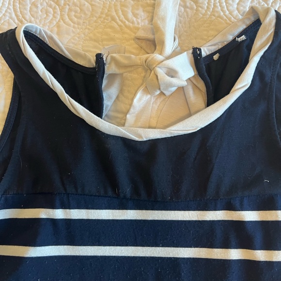 Navy & White Stripped Tunic Blouse - Picture 13 of 16